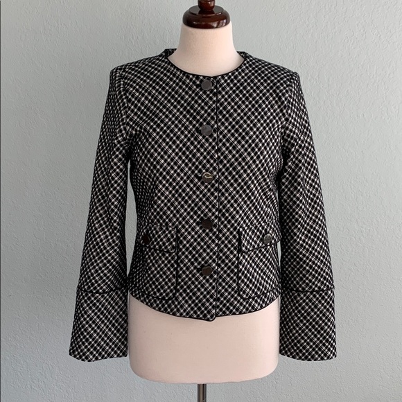 SPANX Ponte Plaid Jacquard Lady Jacket - Picture 5 of 16